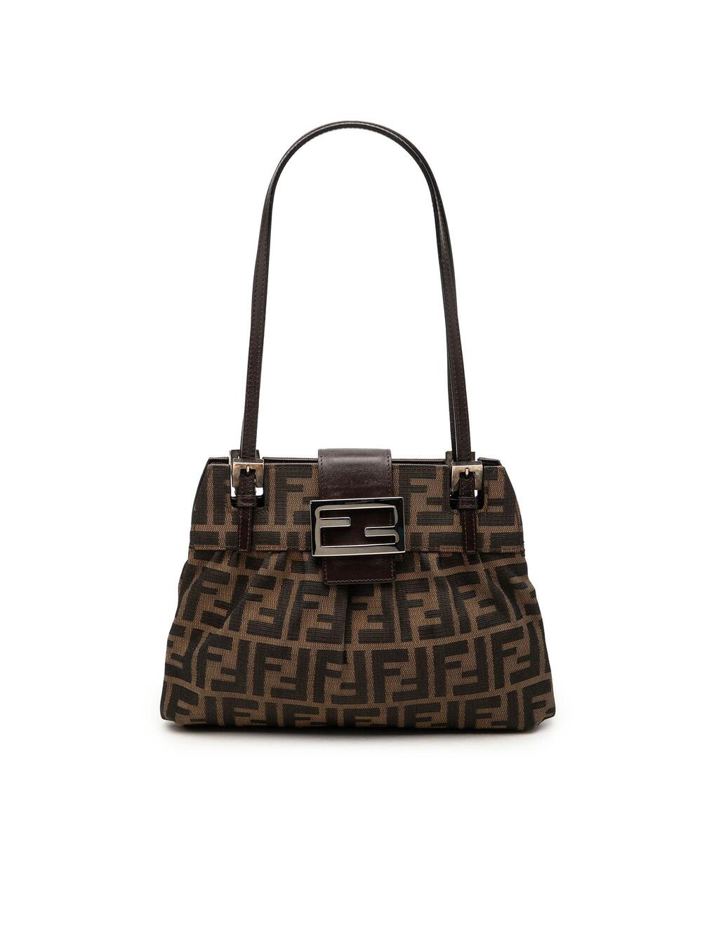 Fendi Vintage Shoulder Bag Zucca Canvas #369373F13B